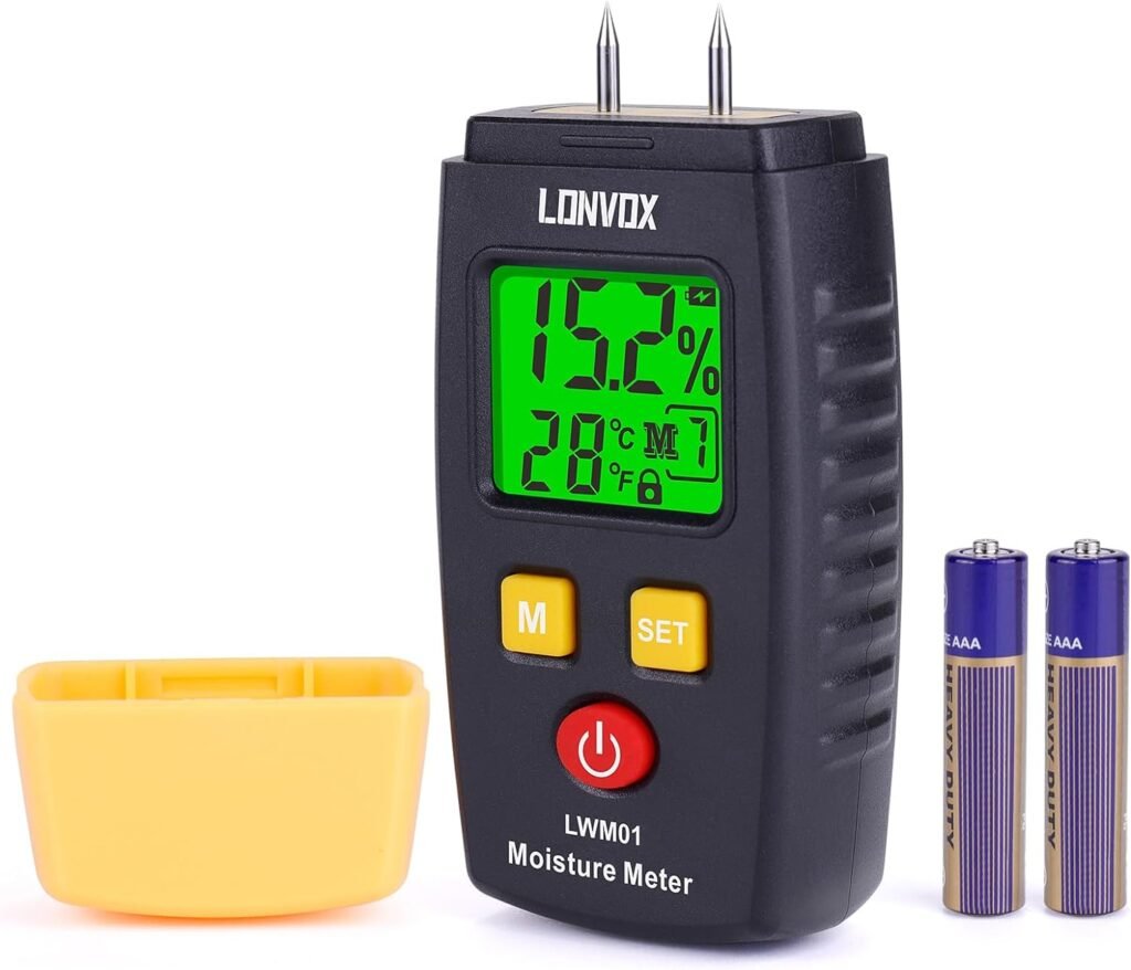 LONVOX Pin-type Digital Moisture Detector